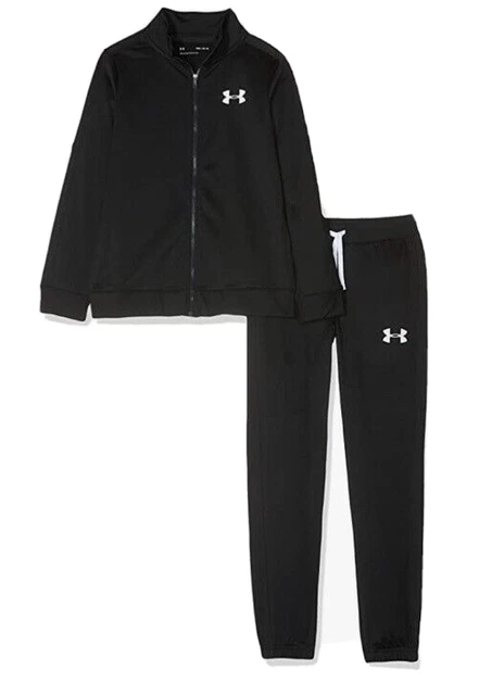 Under Armour Ua Maglia Tuta Bambini Completo Pantaloni Giacca Ragazzi Ylg 14-16 4
