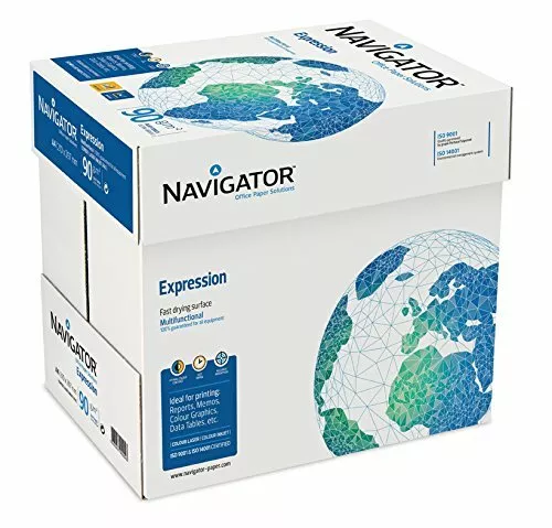 2500 Blatt Navigator Expression Inkjet / Kopierpapier 90g/m² A4 Papier Premium