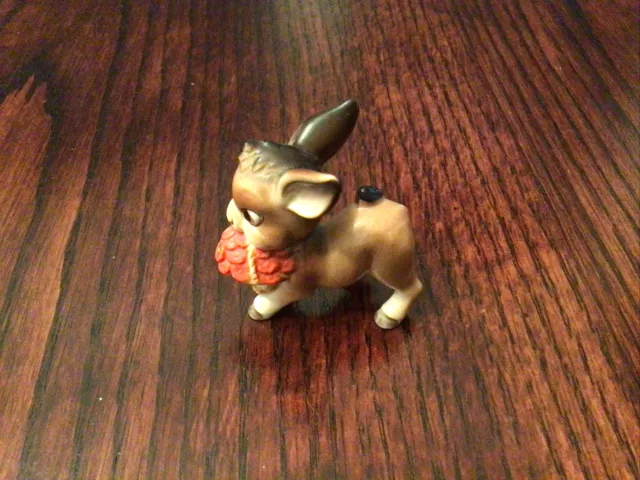 Adorable Vintage Josef Originals Donkey miniature figurine