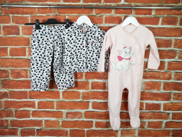 Baby Girls Bundle Age 12-18 Months Bluezoo George Disney Pyjamas Babygro 86Cm