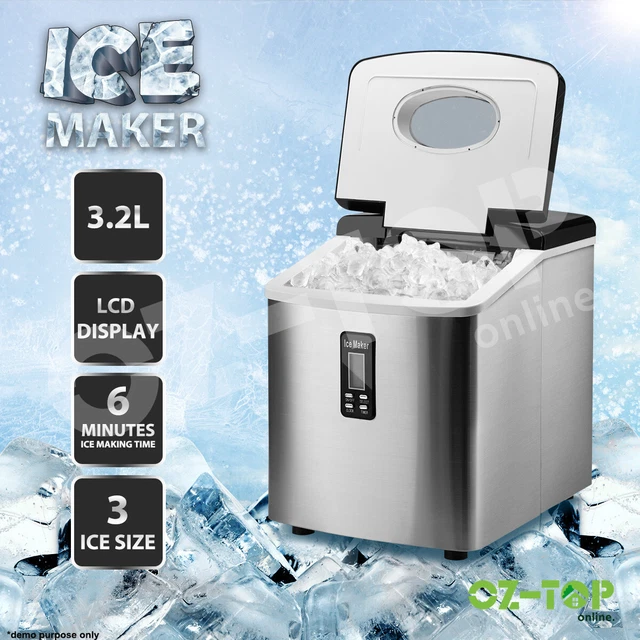 MAXKON PORTABLE ICE Maker Machine Benchtop Commercial Ice Cube
