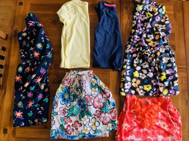 girls Beautiful Fun Colourful Summer clothing bundle age 7-8 inc next and zara