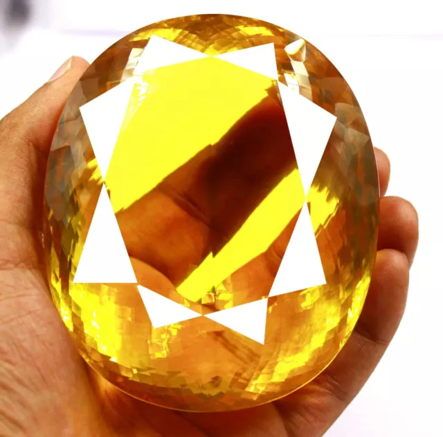 Meilleur Naturel Citrine 3520.00Ct Certifié Fedex & 40% Off Vrac Pierre