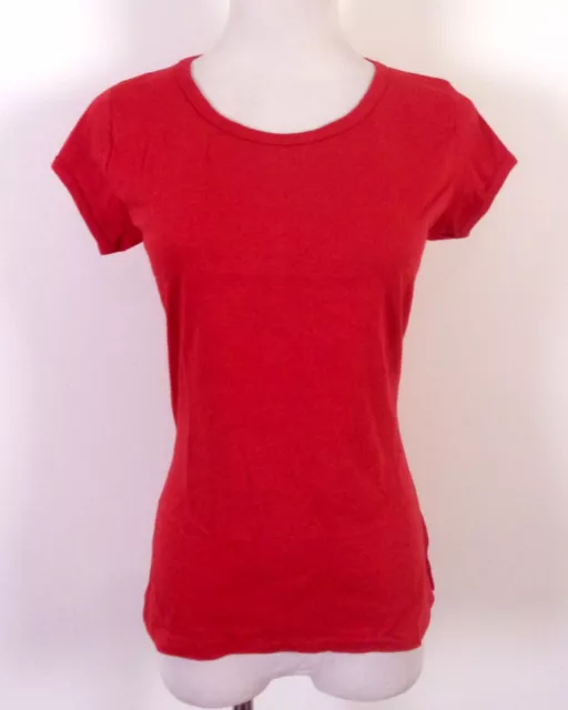 vintage 70s 80s Sportswear NWOT Single Stitch Baby Doll T-Shirt Blank Red Top M