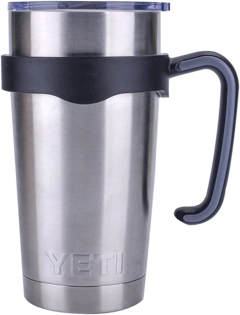 Tumbler Handle for 20 Oz Yeti Rambler Cooler Cup, Rtic Mug, Sic, Ozark Trail Gri