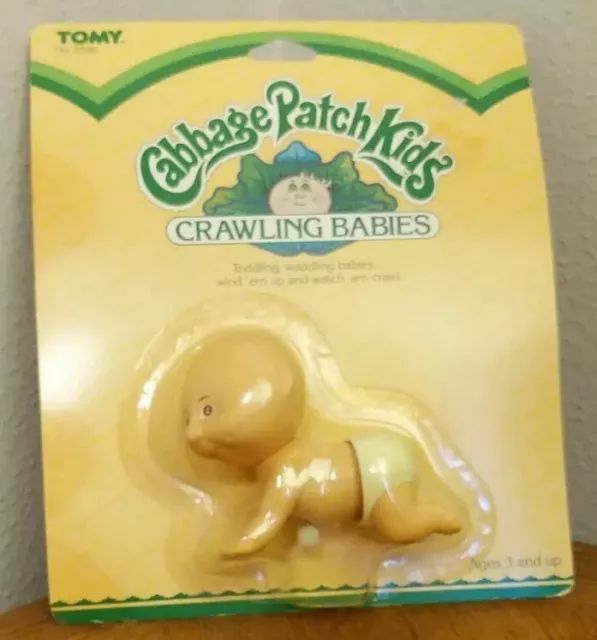 Vintage Cabbage Patch Kids Crawling Babies Wind Up Doll - 1983 - New in Package