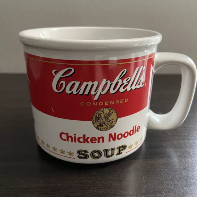 Campbell’s Condensed Chicken Noodle Soup Mug Ceramic Vintage 1998 RARE