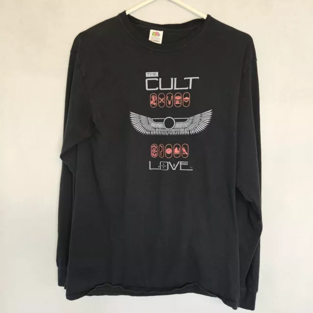 The Cult Rock Band Long Sleeve Graphic T Shirt Love Wings Egyptian Symbols M