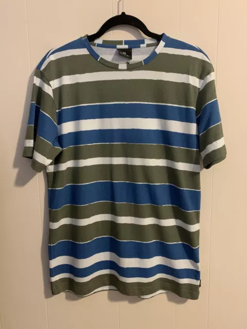 Paul Smith PS Striped Organic Cotton T-Shirt Size Small S NWT