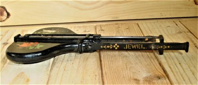 Antigua herramienta de costura con aguja de gancho telar de costura joya pat victoriano 28 de enero 1886