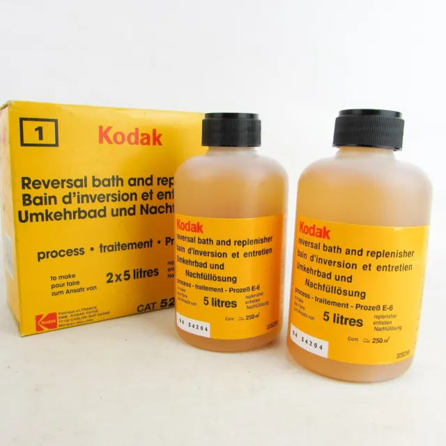 Baño y reposición de inversión Kodak E-6 521 3616 2x 250ml para hacer 10 litros