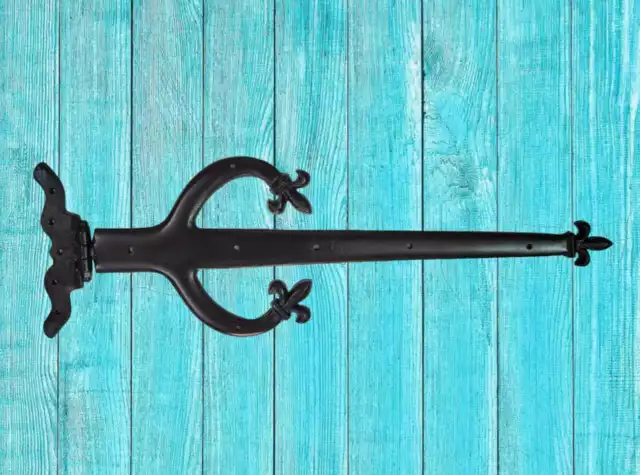 Door Iron Cast Rustic Hinges Vintage Antique Barn Old Steeple Hinge Strap Hinge