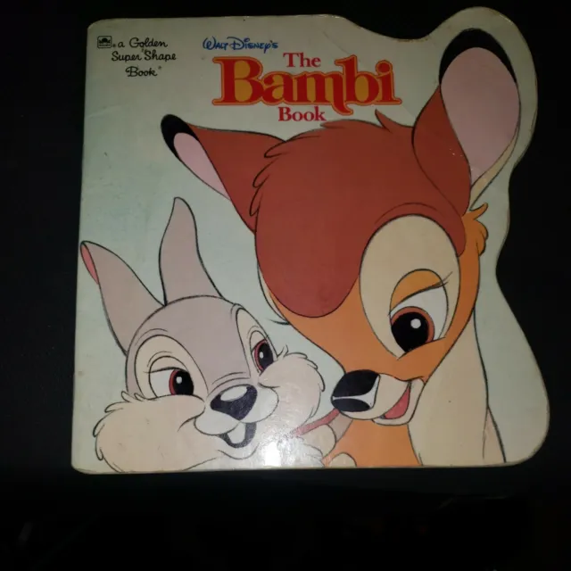Walt Disney's the Bambi Book Walt Disney Company Golden Super Shape Book