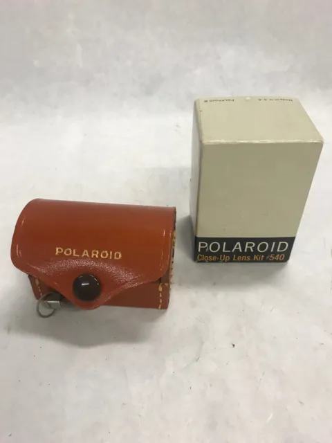 Polaroid close up lens kit 540 leather case in original box  Camera