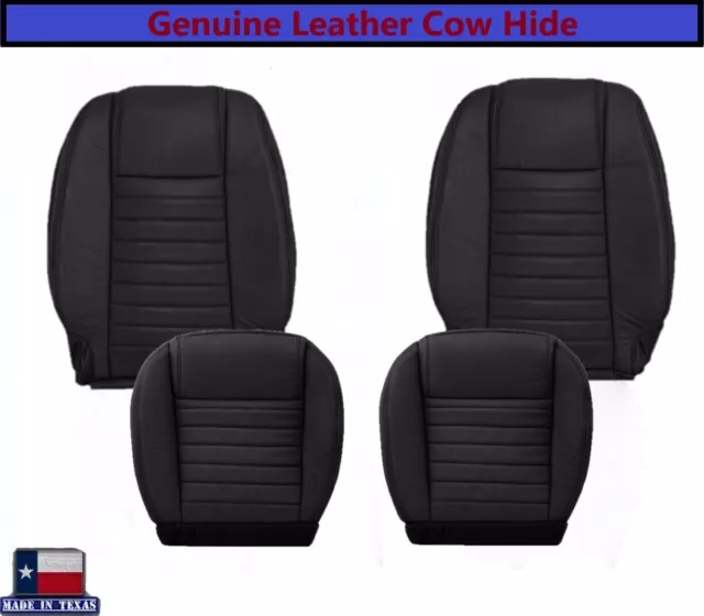 2005 2006 2007 2008 09 Ford Mustang GT Convertible V8 Black LEATHER Seat Covers