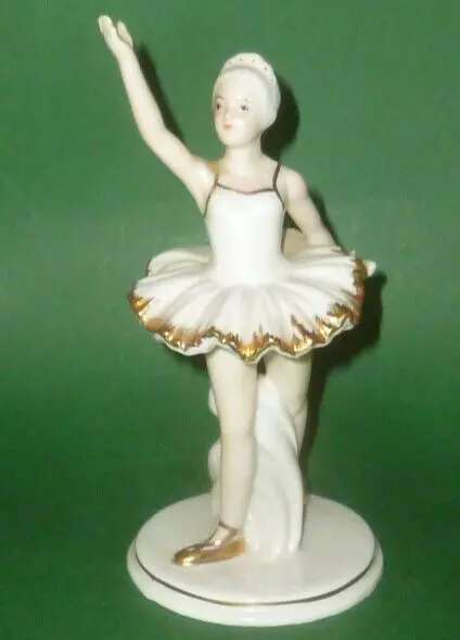 Porzellanfigur Tänzerin Ballerina Figur Tanzfigur Porzellan Figuren 17cm Nippes