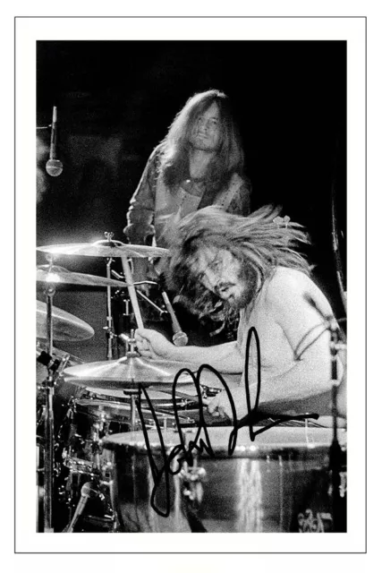 John Bonham Signed Photo Print Autograph Led Zeppelin