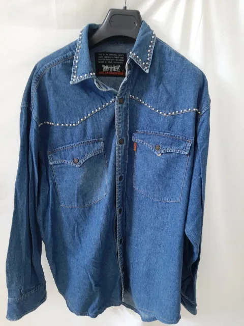 Levi's levis camicia shirt jacket jeans uomo men vintage tg M jake blu blue rare