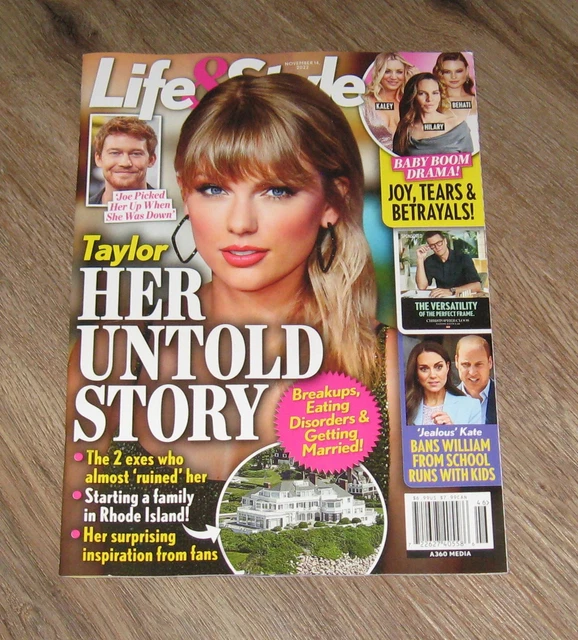 LIFE & STYLE 2022 magazine TAYLOR SWIFT Kaley Cuoco BEHATI Prinsloo ...