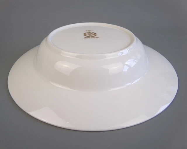 MINTON &HORIZON& SOUP Plates x 6. Bowls. Rimmed White Bone China & Gold