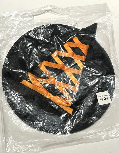 HYDE AND EEK! Boutique Fancy Witch Hat With Orange Ribbon Halloween ...