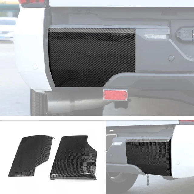 Pair Rear Bumper End Cap Covers For Toyota Tundra 2022-2023 – Left & Right – Black Textured – BMZ000041