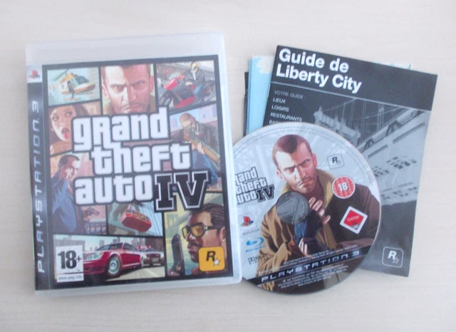 Jeu PS3 Grand Theft Auto IV (GTA IV) - Version Française - Complet - Bon état