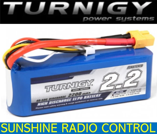 turnigy lipo batteries 2200 40-50 c 3000mAh 2S 40C Battery Pack w/XT-60 You wont find a better deal in Lipoly batteries anywhere Turnigy 2200mAh 3S LiPo battery