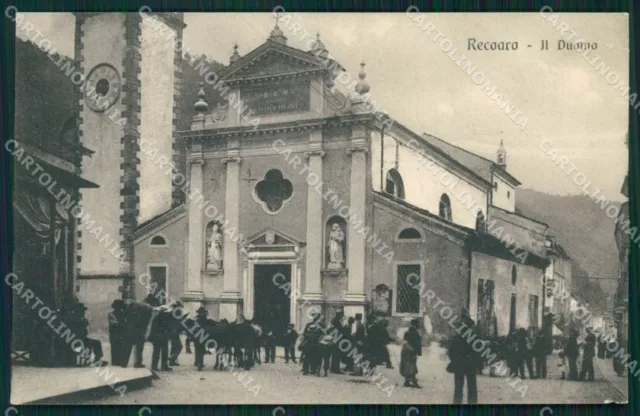 Vicenza Recoaro Duomo PIEGA cartolina QT2592
