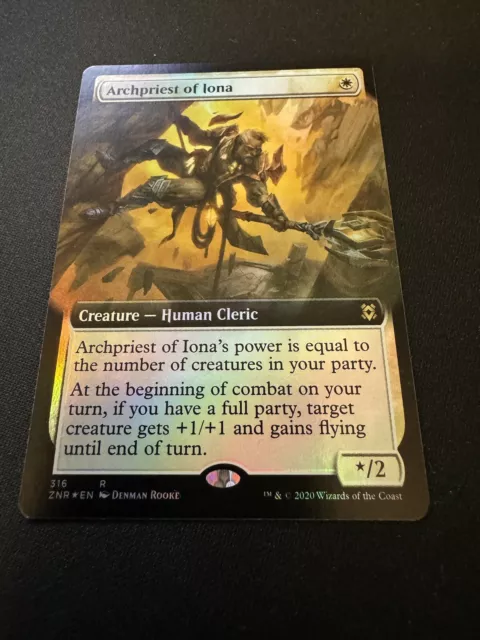 Archpriest of Iona 2x FOIL ZNR MTG Zendikar Rising Rare MINT white