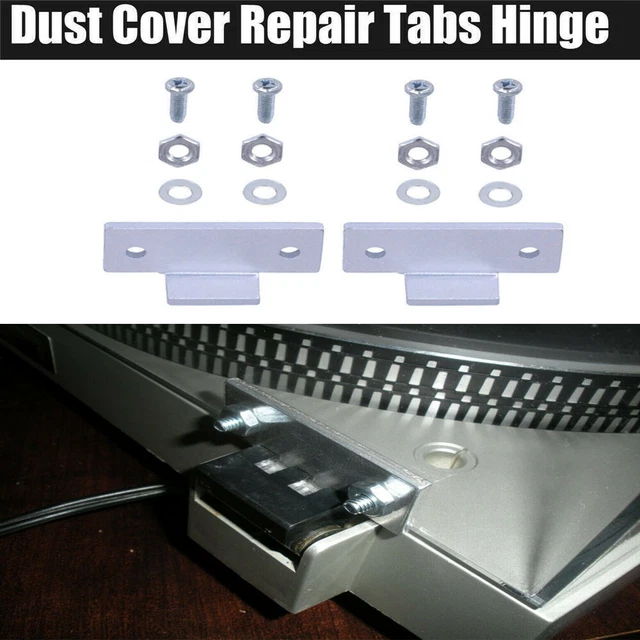 Turntable Dust Cover Hinges Repair Tabs Hinge Brackets for