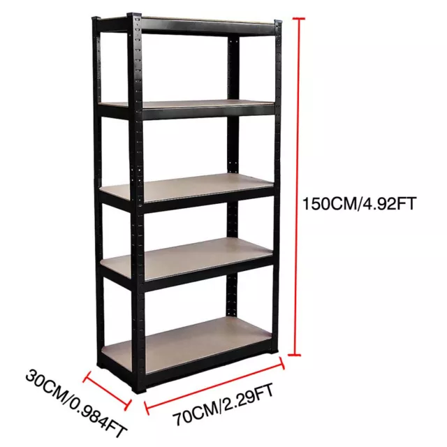 4/5 Tier Shelf Heavy Duty Metal Muscle Rack Garage Shelving Storage Shelves NEW