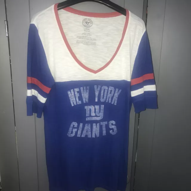 Nfl Women  Men T-Shirt New York Giants Team Large 47 Forty Seven Brand Original