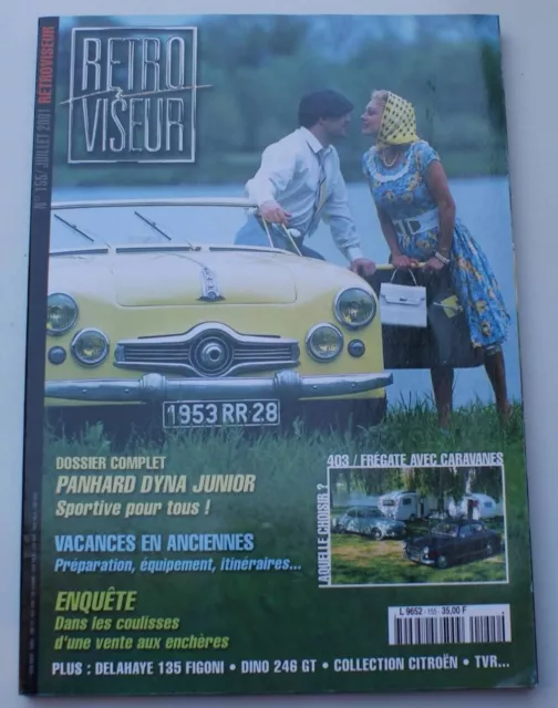 Revue Retroviseur N°155 Panhard Dyna Junior 403 Fregate Caravane Delahaye Ham