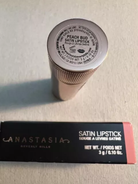 Anastasia Beverly Hills SATIN LIPSTICK PEACH BUD  New in Box Free Shipping