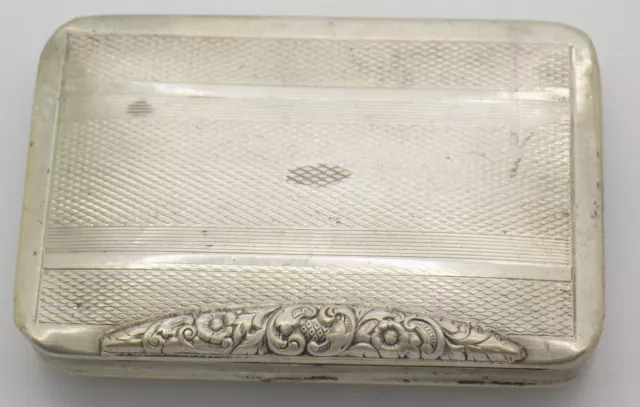 Vintage Italian Handmade Genuine Silver Engraved Box
