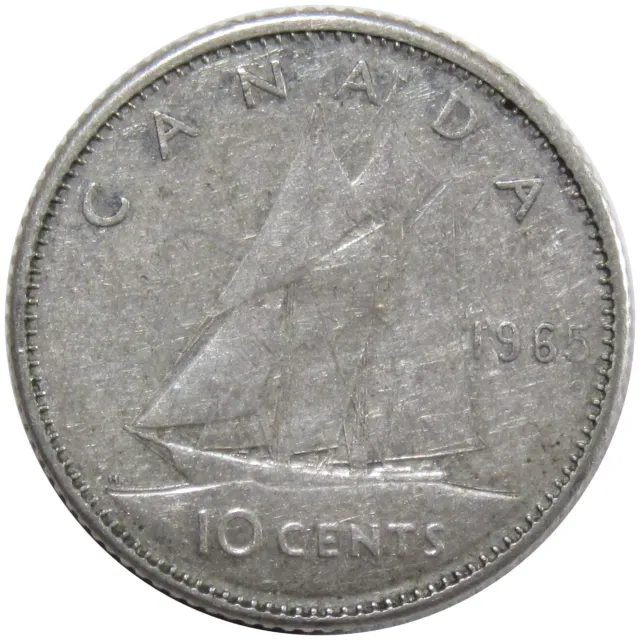 1965 Silver Canada Dime