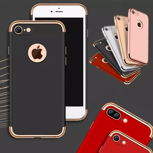 Ultra-slim Premium Full Body Case & Tempered Glass Cover For iPhone 7 / 8