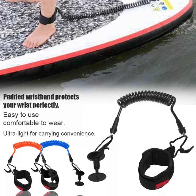 Wrist Ankle Padded Safety Equipment Bodyboard Leash Surfing Coil Adjustable Size