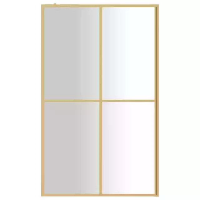 Paroi de douche avec verre ESG transparent doré 118x195 cm 3