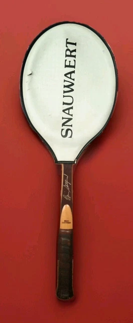 Raquette De Tennis En Bois SNAUWAERT – Modèle Brian Gottfried Flex – Vintage Neuve Avec Défauts Mineurs