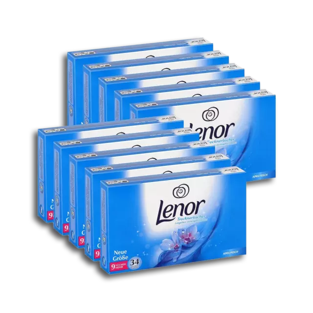 Lenor Trocknertücher Aprilfrisch 34 Tücher (10er Pack)