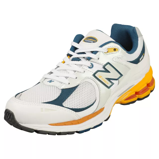 New Balance 2002 Homme White Navy Baskets Fonctionnement - 44 EU