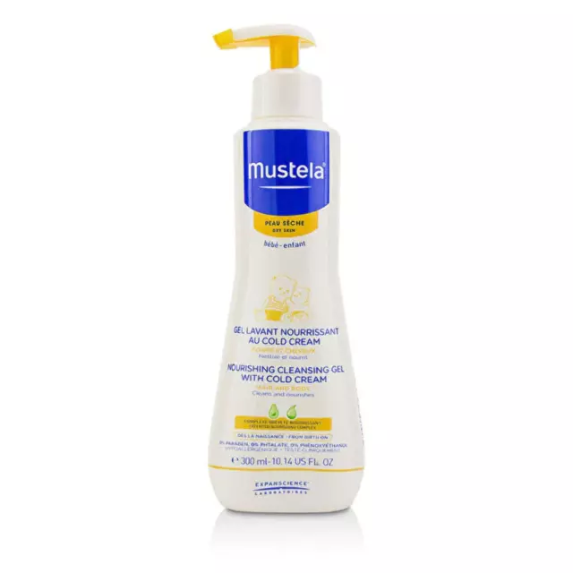 Mustela Nourishing Cleansing Gel with Cold Cream For Hair & Body - For Dry Skin