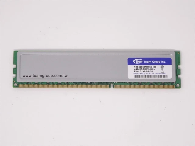 Team Group Elite ted34096m1333hc9 8GB PC3-10600 DDR3-1333 Desktop RAM