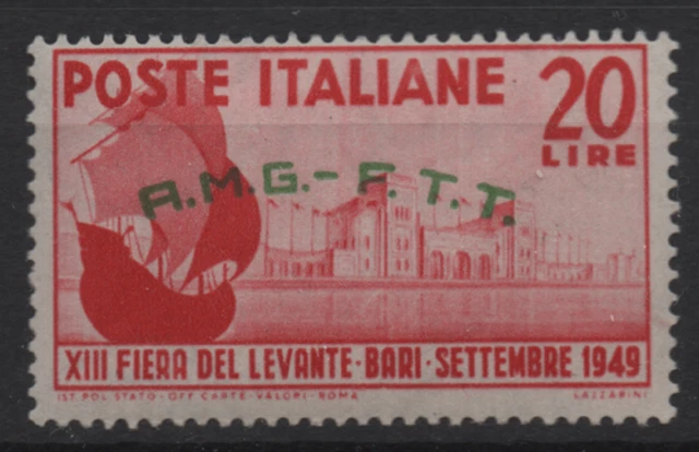 005. Italy AMG FTT Trieste Zone A 1949 Fiera del Levante Mi.# 75, MNH