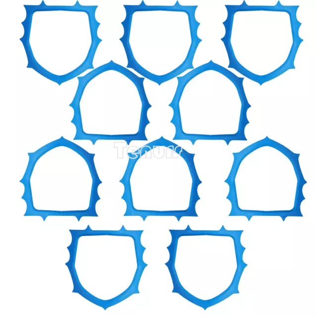 10pcs Blue Disposable Dental Plastic Rubber Dam Frame Holder