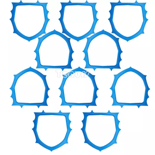 50pcs Blue Disposable Dental Plastic Rubber Dam Frame Holder