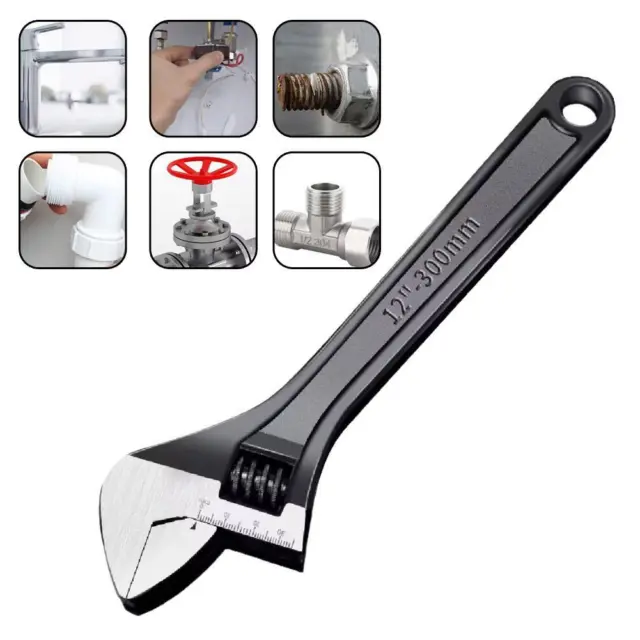 8~12inch Steel Wrench Mini Open-end Wrench Mini Tool Adjustable Wrench✨/ L8V5