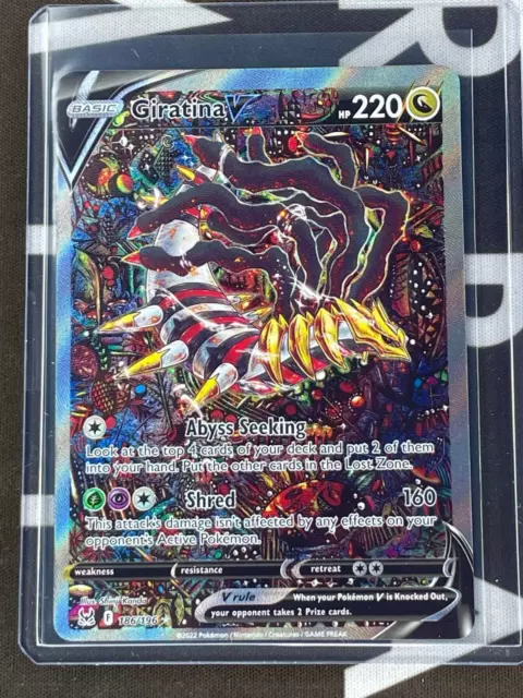 Mint/NM Pokemon Lost Origin Giratina V Alternate Art #186/196 Good